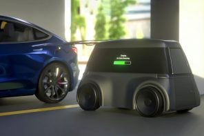 电动汽车基础设施的未来?这个机器人充电器可以驱动电动汽车充电